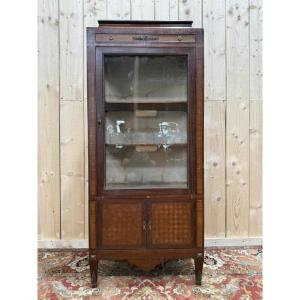 Vitrine de style Transition en marqueterie 