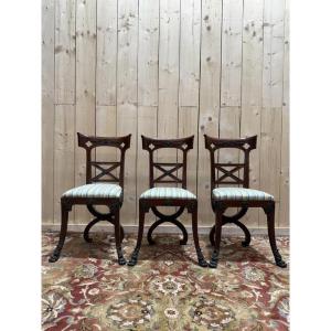 Set Of 6 Empire Style Chairs - Victorian 