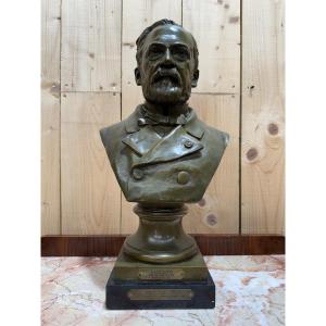 Buste en bronze PASTEUR par "A.Gaudez"
