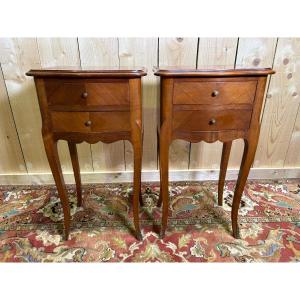 Paire de chevets de style Louis XV