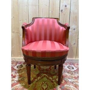 Louis XVI Style Swivel Office Chair