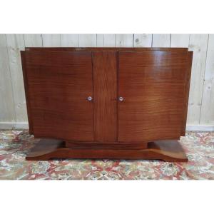 Art Deco Period Sideboard In Mahogany And Mahogany Veneer