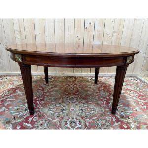Louis XVI Oval Mahogany Dining Table