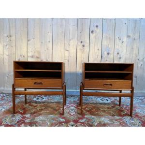 Pair Of Scandinavian Bedside Tables