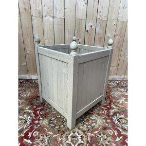 Bac - Caisse à oranger en chêne peint 