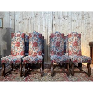 Suite Of 8 Renaissance Chairs - Haute époque