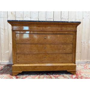 Charles X Chest Of Drawers In Burr Amboyna
