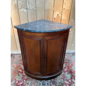 Louis Philippe-style Corner Cabinet Made Of Mahogany
