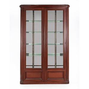 Solid Oak Store Display Case 
