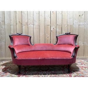 Louis Philippe-style Confident Sofa / Loveseat From The Napoleon III Era