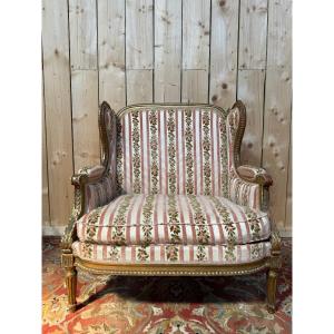 Louis XVI-style Wingback Chair With Ears By "jansen"