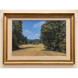 Pastel JP GLASS "Campagne arborée"
