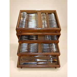 Christofle Rubans 132-piece Cutlery Set