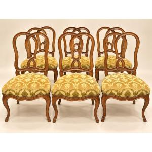Set Of 6 Louis XV-style Chairs