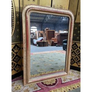 Louis Philippe Mirror With Gold Leaf