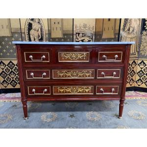 Mahogany And Amaranth Louis XVI Style Commode