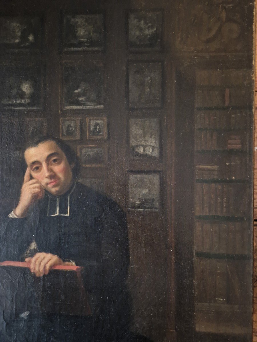 Philosopher Priest By Pierre Labatie (1736-1778)-photo-3