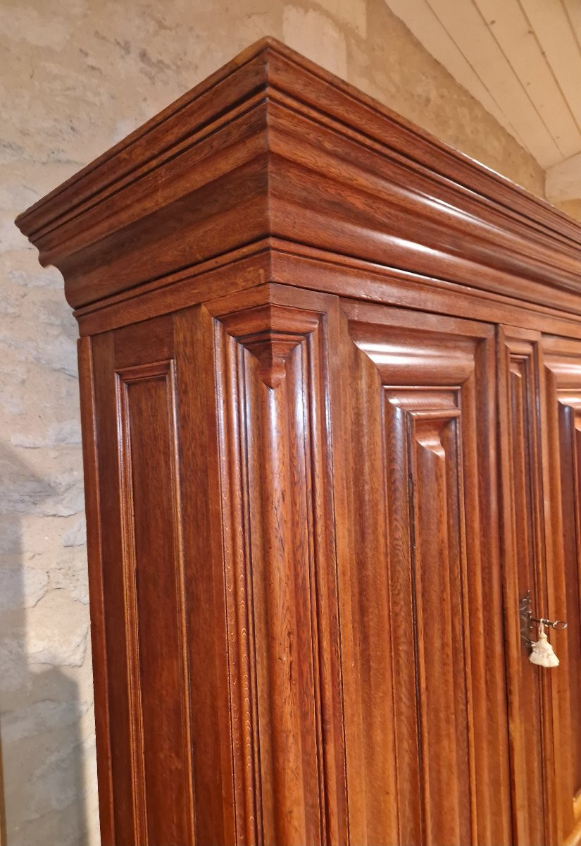 18th Century Alsatian Wardrobe In Blond Oak -photo-2