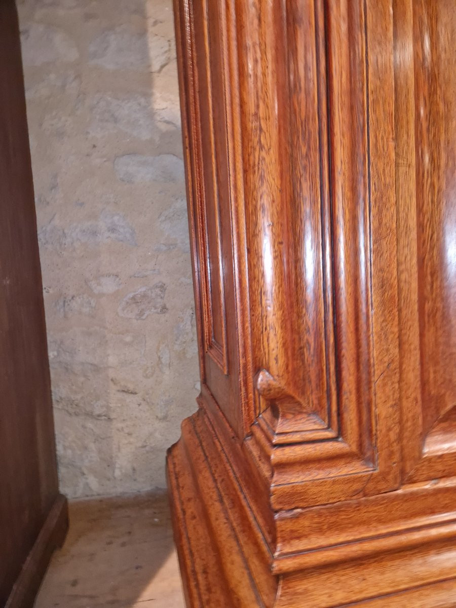 18th Century Alsatian Wardrobe In Blond Oak -photo-3