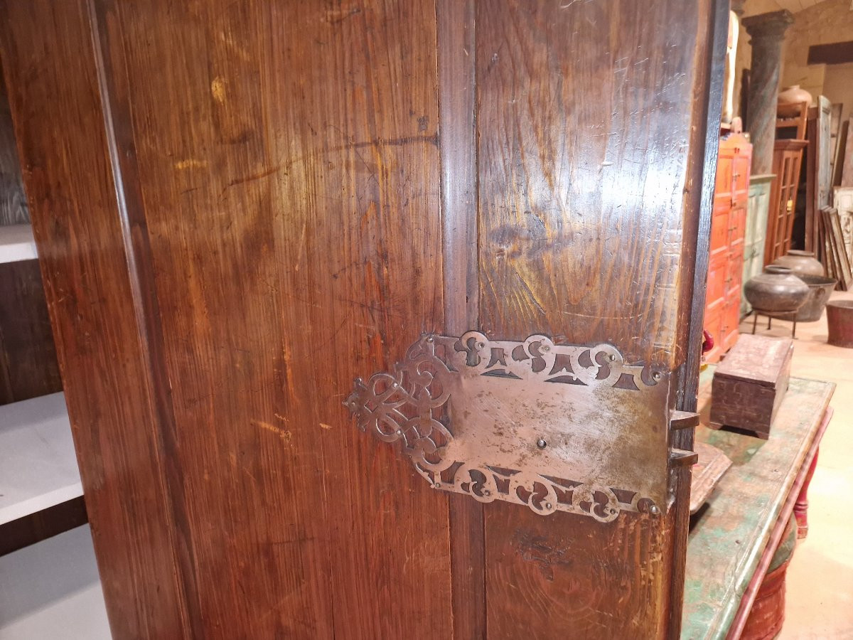 18th Century Alsatian Wardrobe In Blond Oak -photo-4