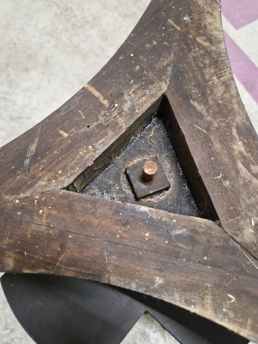 Guéridon formant bibliothéque tournant par Alphonse Giroux-photo-5