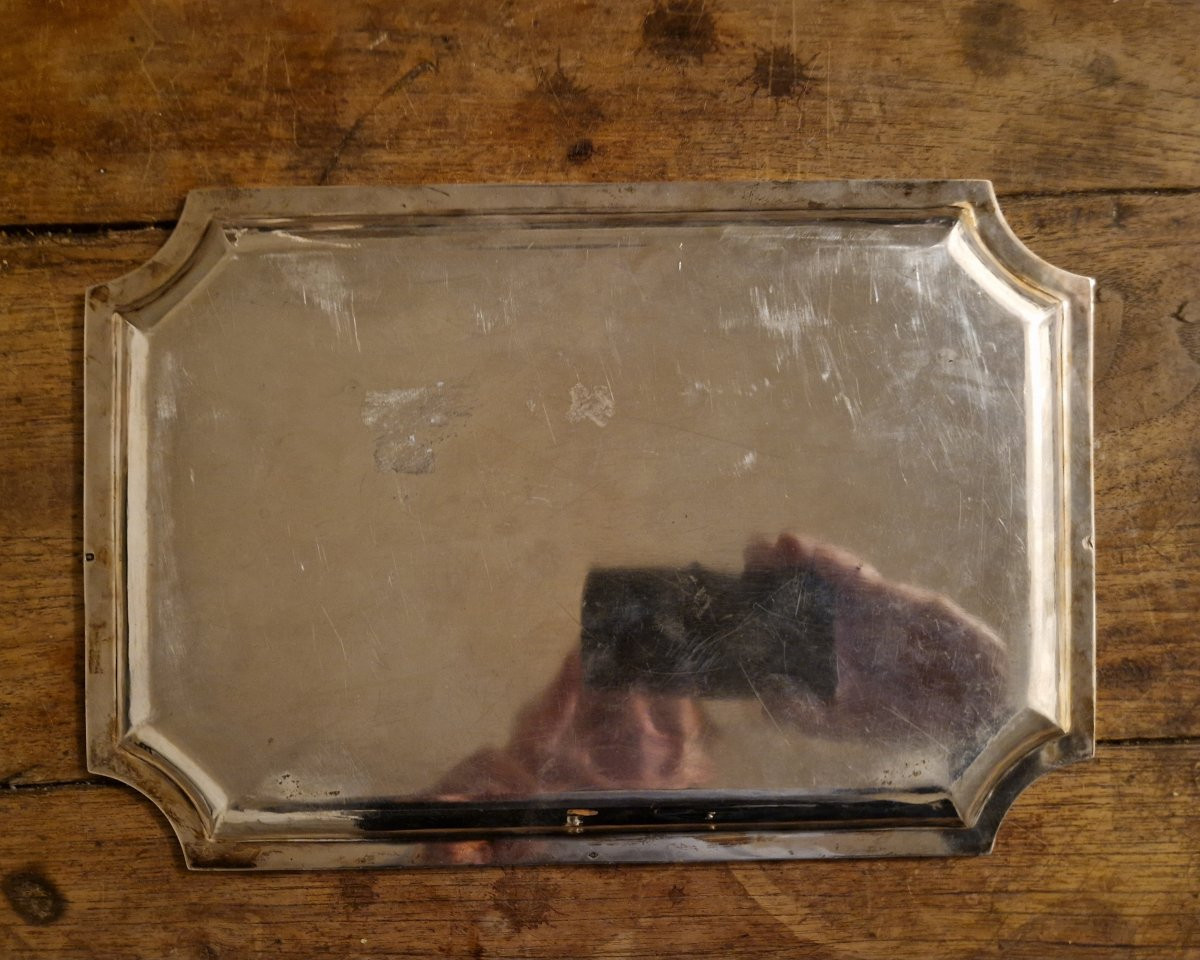 Plateau argent massif-photo-2