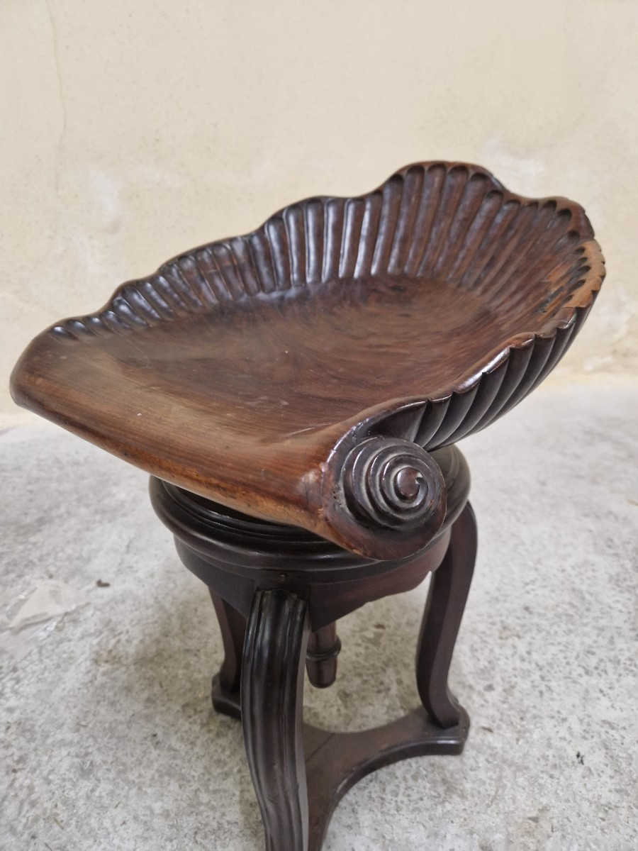 Siége de harpiste circa 1880 forme coquille