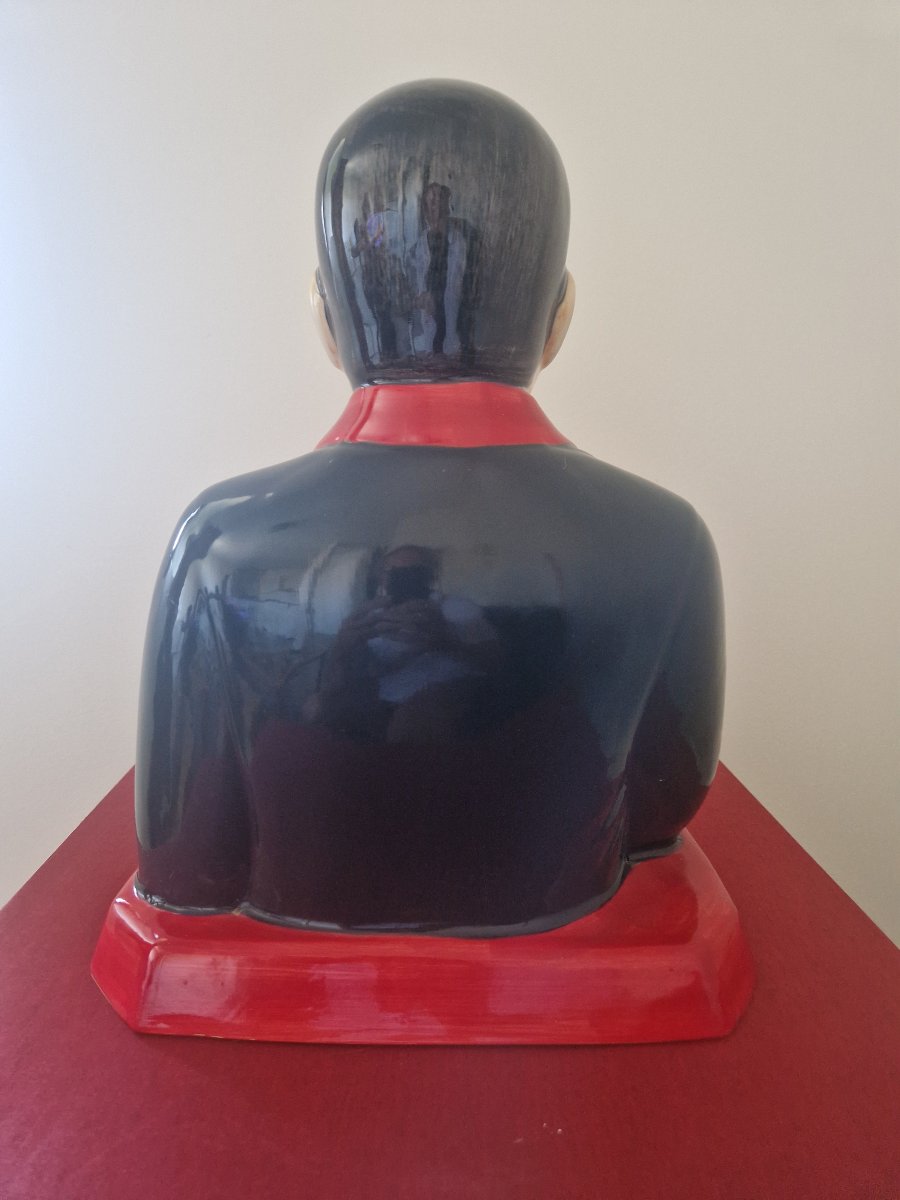 Buste en céramique de Navin Rawanchaikul galerie Enrico  Navarra-photo-4