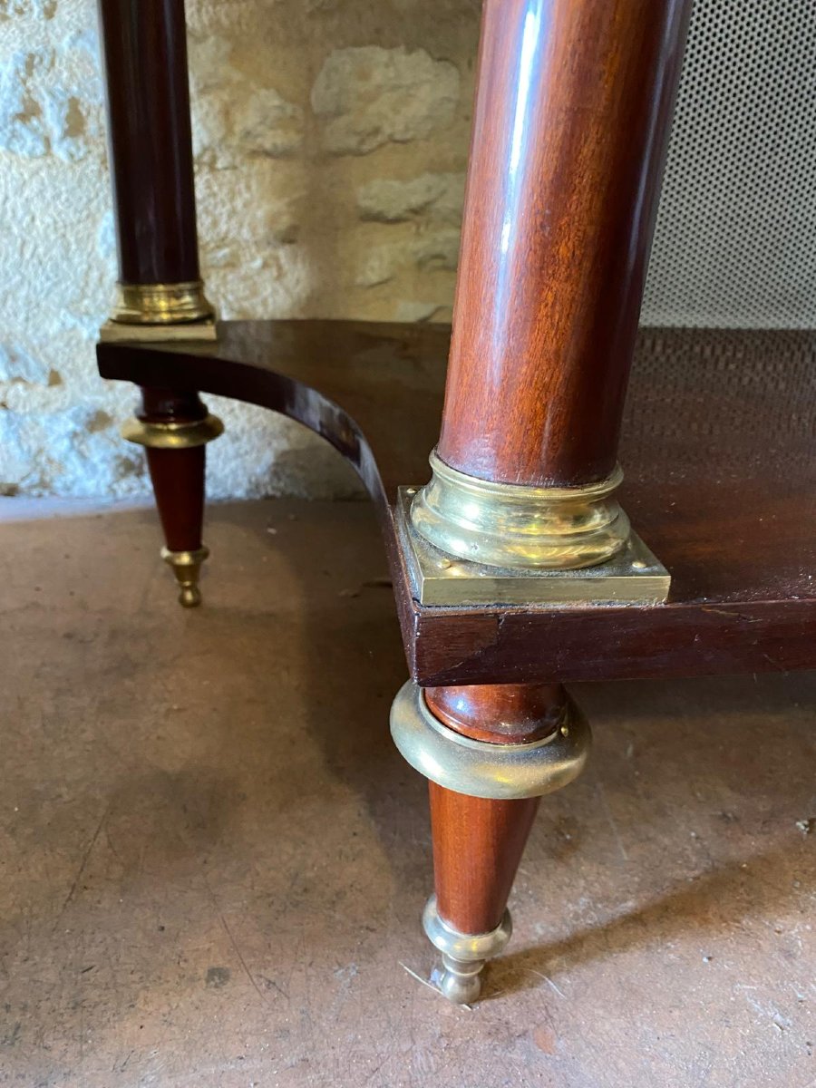 Console desserte Louis XVI en acajou -photo-2