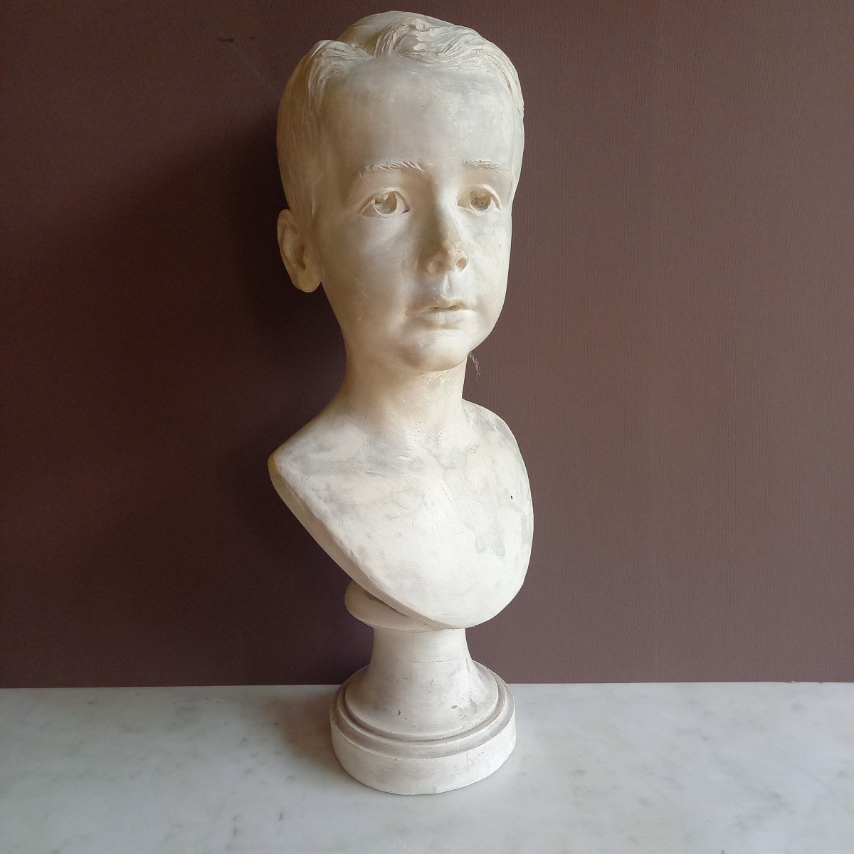 Original Plaster Child Bust