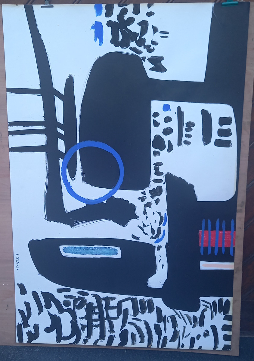 oeuvre abstraite de Xavier Zevaco annees 70