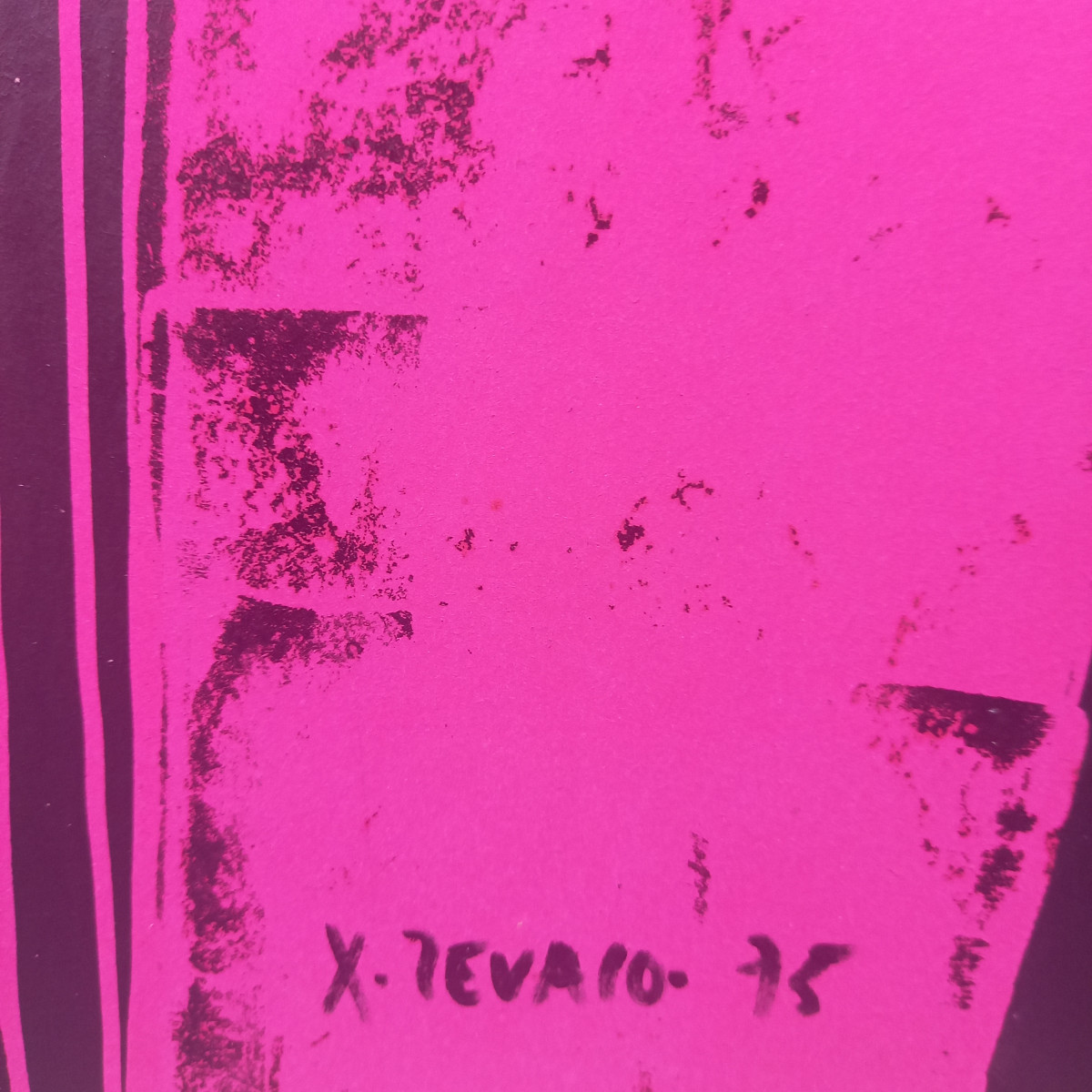 oeuvre de Xavier Zevaco , acrylique sur papier-photo-2