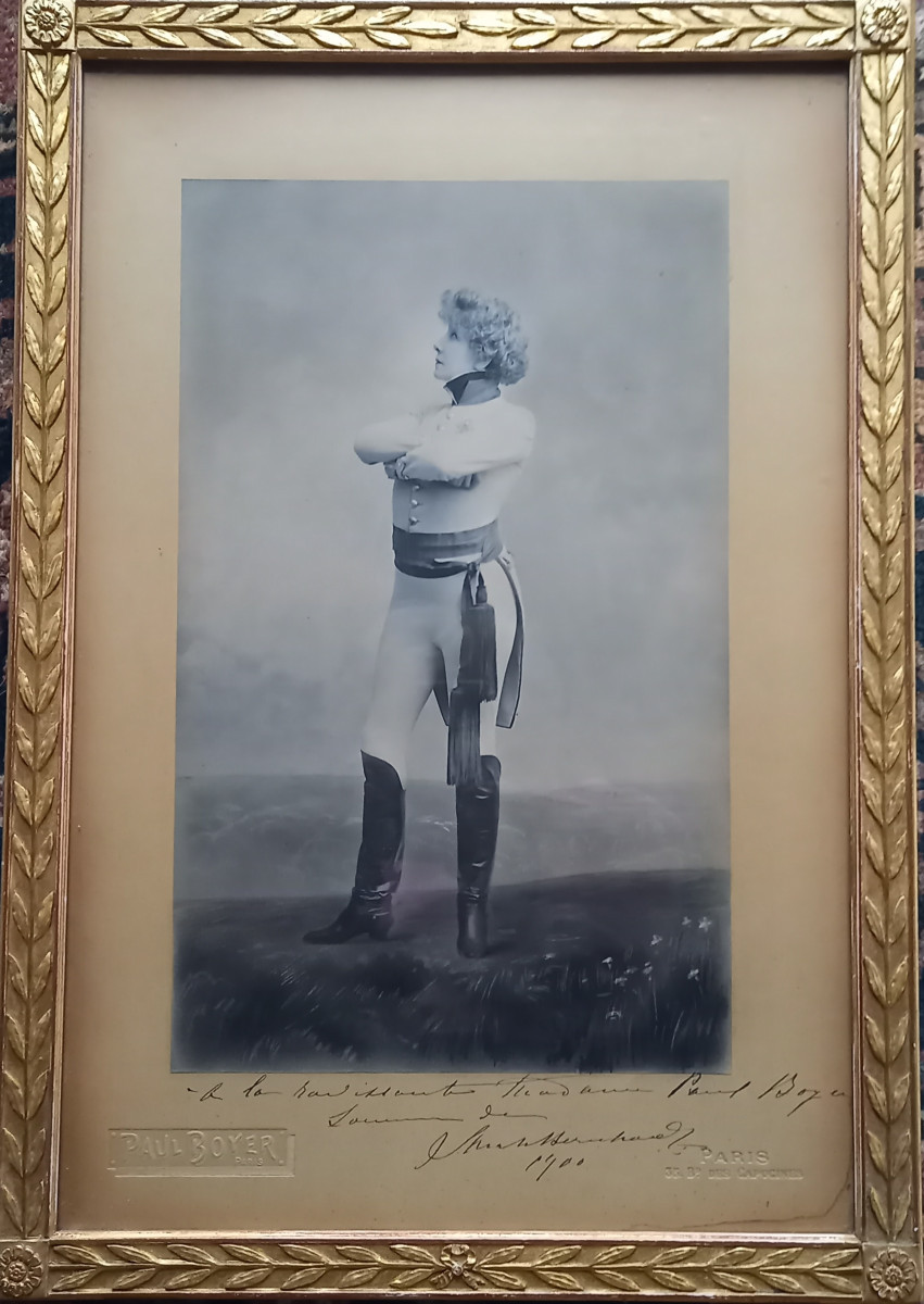 photo représentant Sarah Bernhard dans l'Aiglon par Edmond Rostand