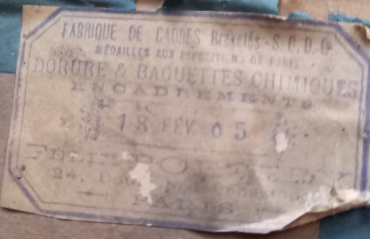 Watercolor Depicting Paris By Lucien Gautier Circa 1900-photo-4