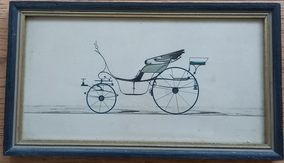 Three Drawings, Two Of Which Are Watercolors, Adorn The Coachbuilder Mûlhbacher-photo-2