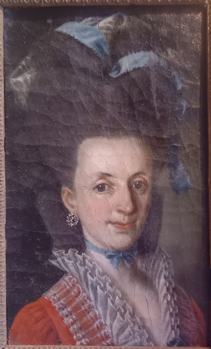 Portrait de femme fin XVIII-photo-2