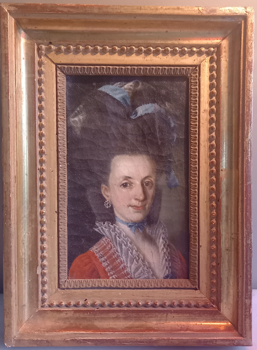 Portrait de femme fin XVIII