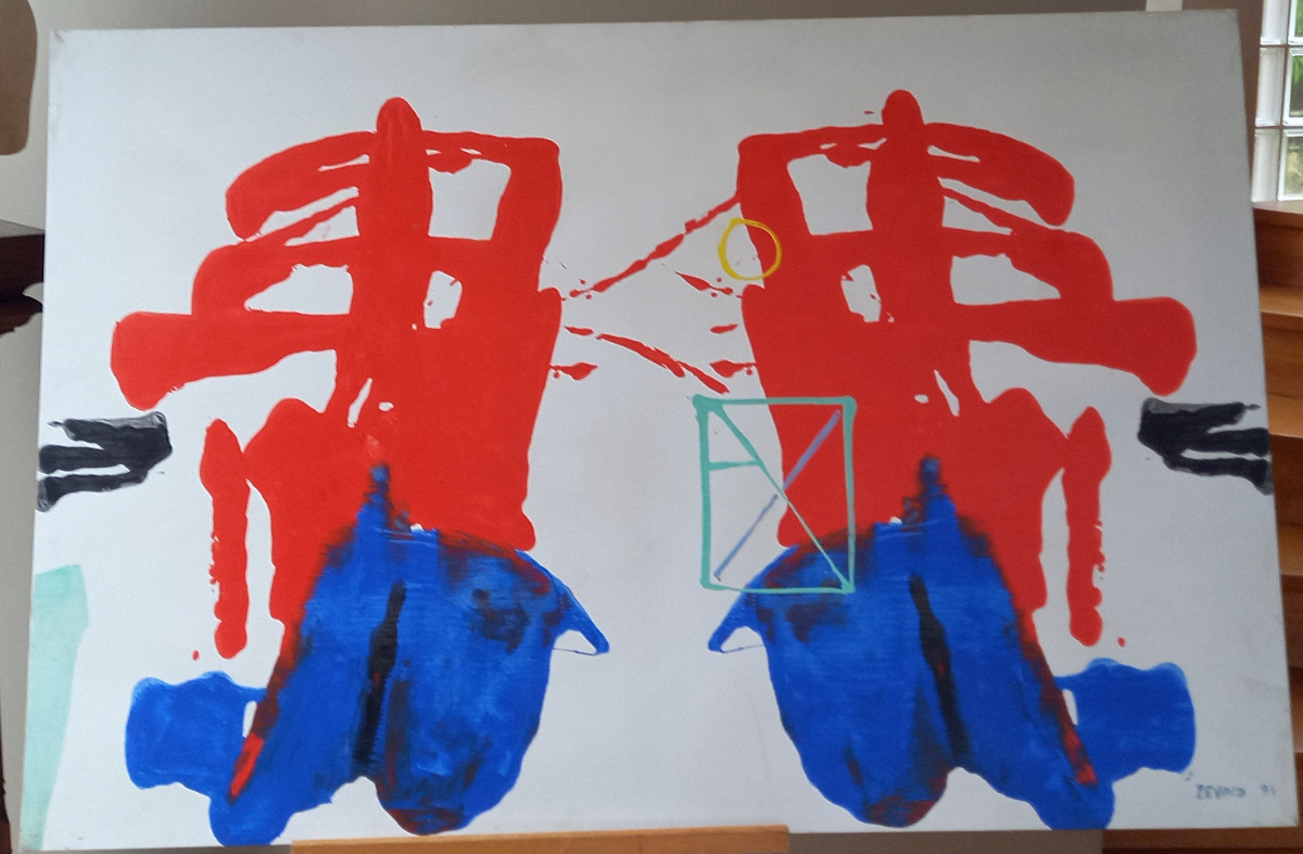 oeuvre abstraite de Xavier Zevaco annees 70  