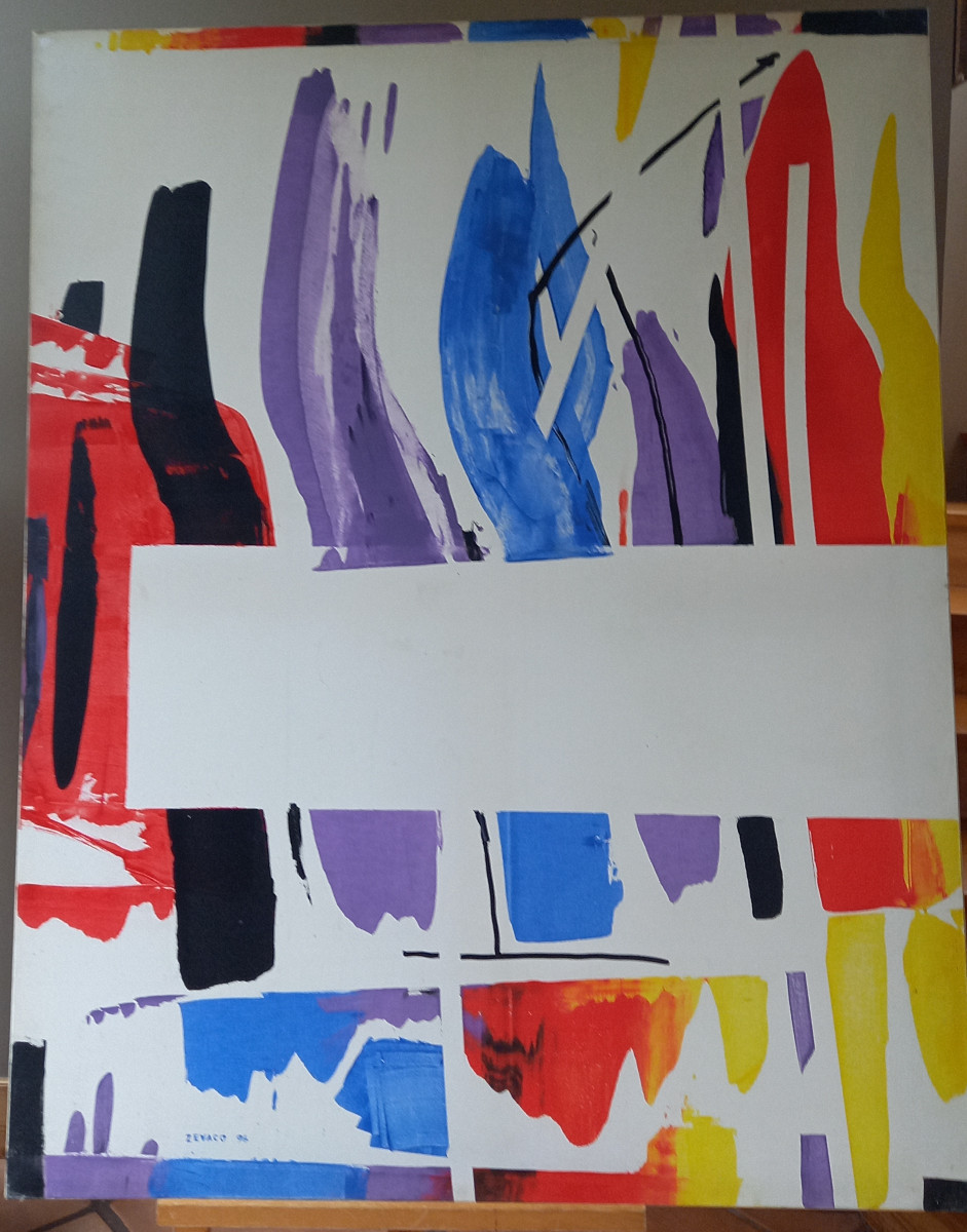 oeuvre abstraite de Xavier Zevaco annees 70
