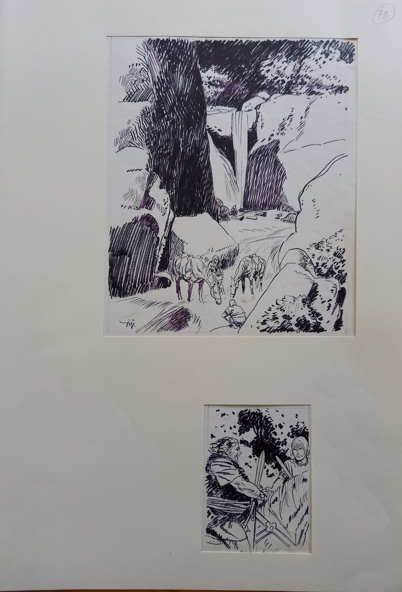 Ink Drawing Signed Gigi