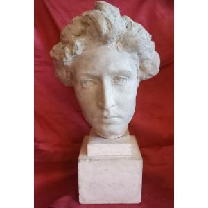 Plâtre représentant le portrait de Marie Rudel (1903) par Charles Despiau