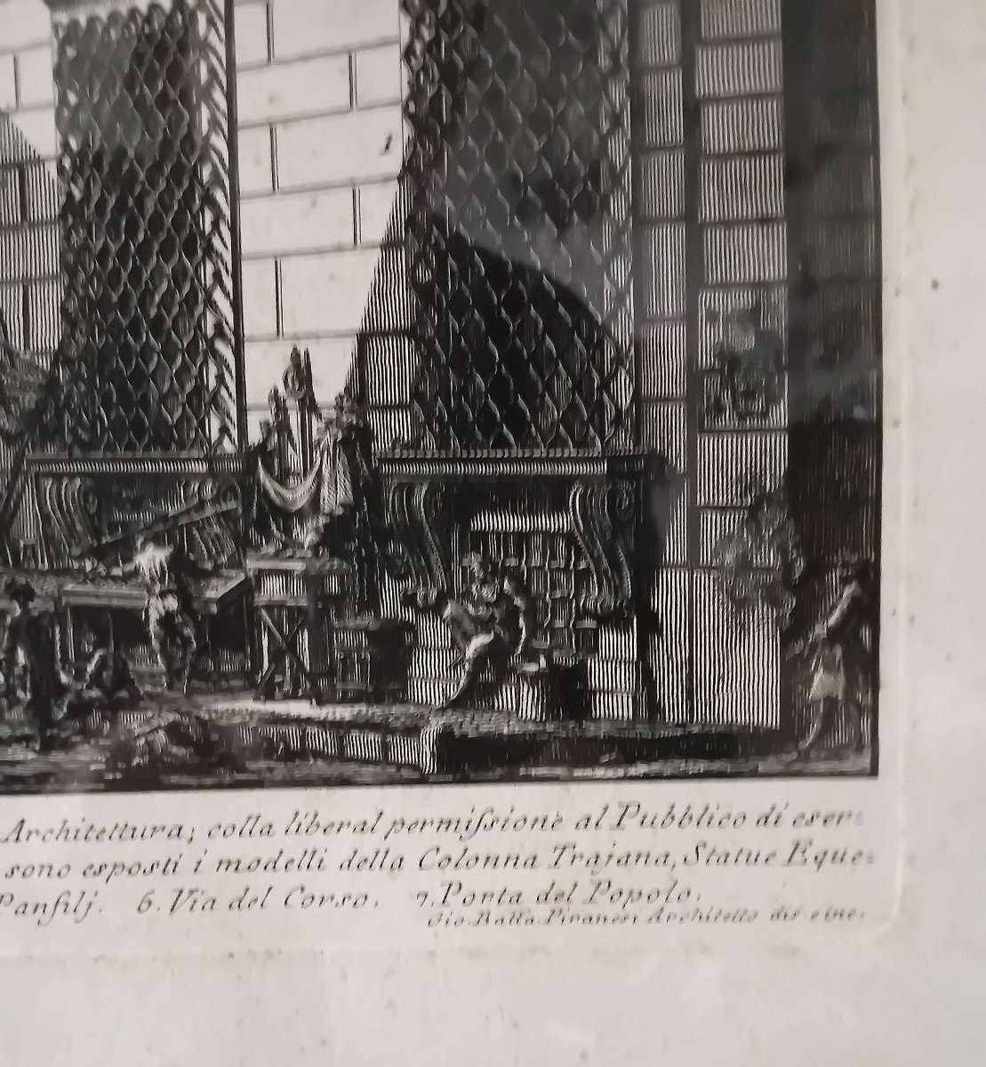 Piranesi Véduta Del Palazzo Dell Accademia Luigi XIV Re Di Francia-photo-2