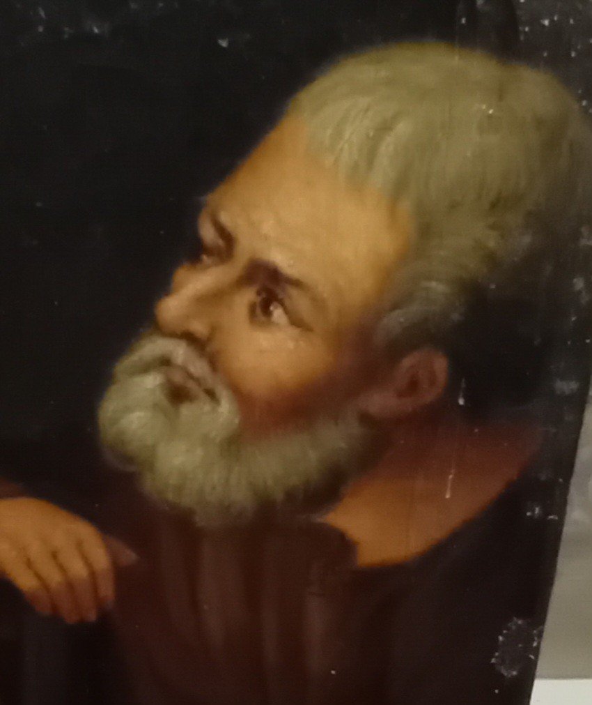 Oil On Canvas Biblical Scene -photo-4