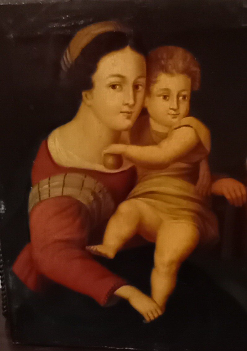Oil On Canvas Biblical Scene -photo-2
