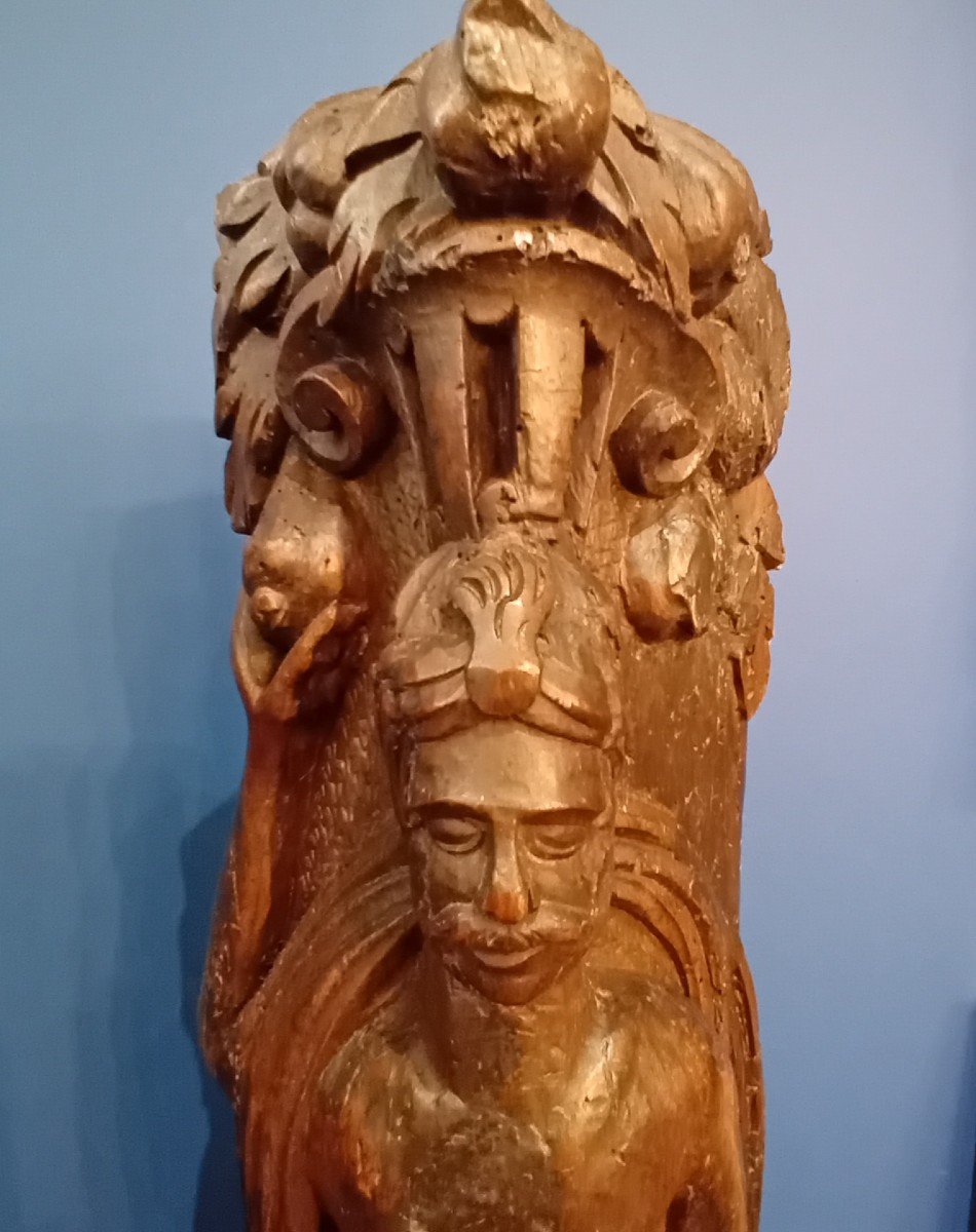 17th Century Wooden Atlantean Sculptures -photo-4