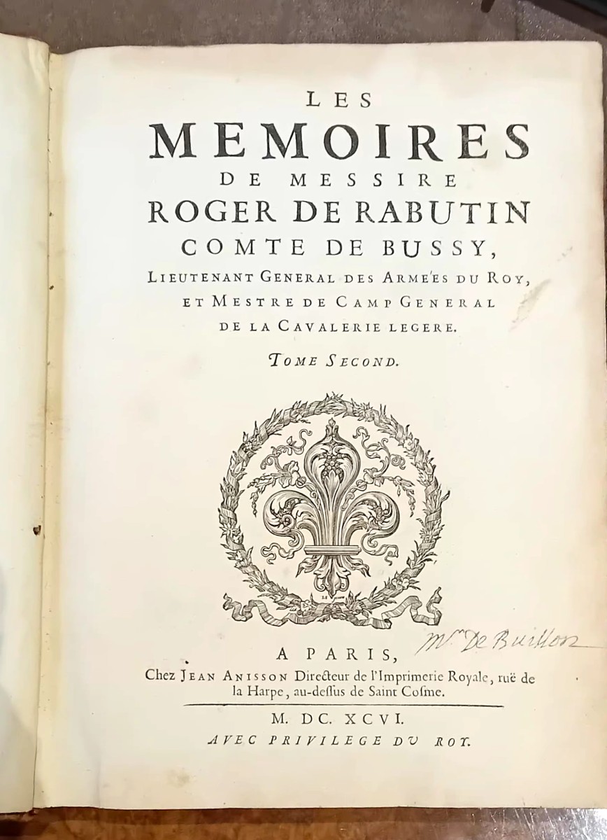 Memoirs Of Sir Roger Rabutin 1696-photo-4