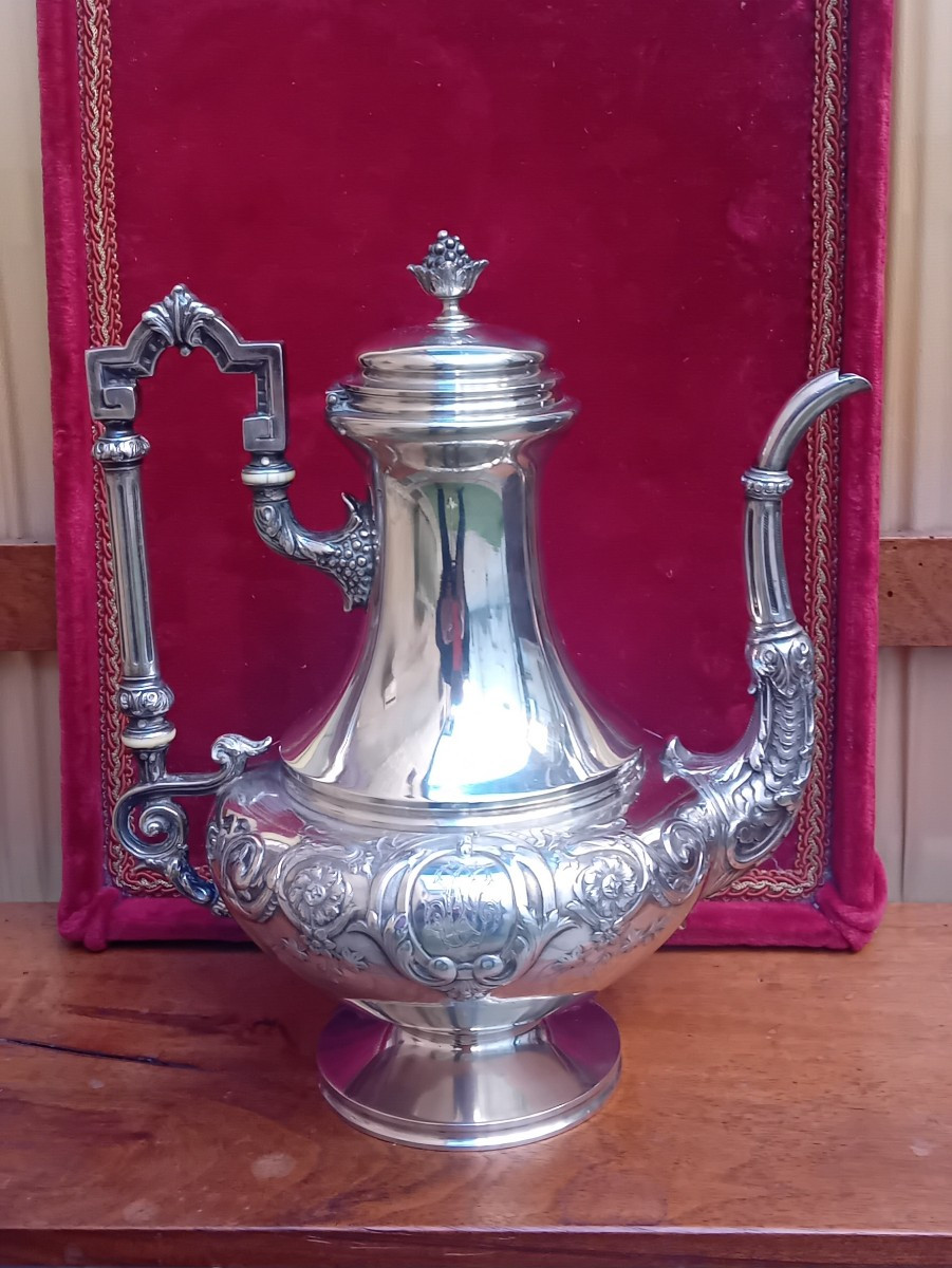 Cafetière argent massif -photo-2