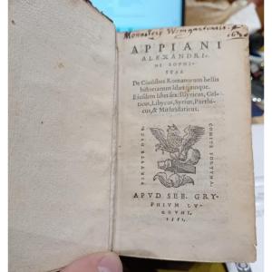 Appiani Alexandri Ni Sophi-stae 1551