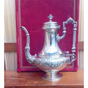 Cafetière argent massif 