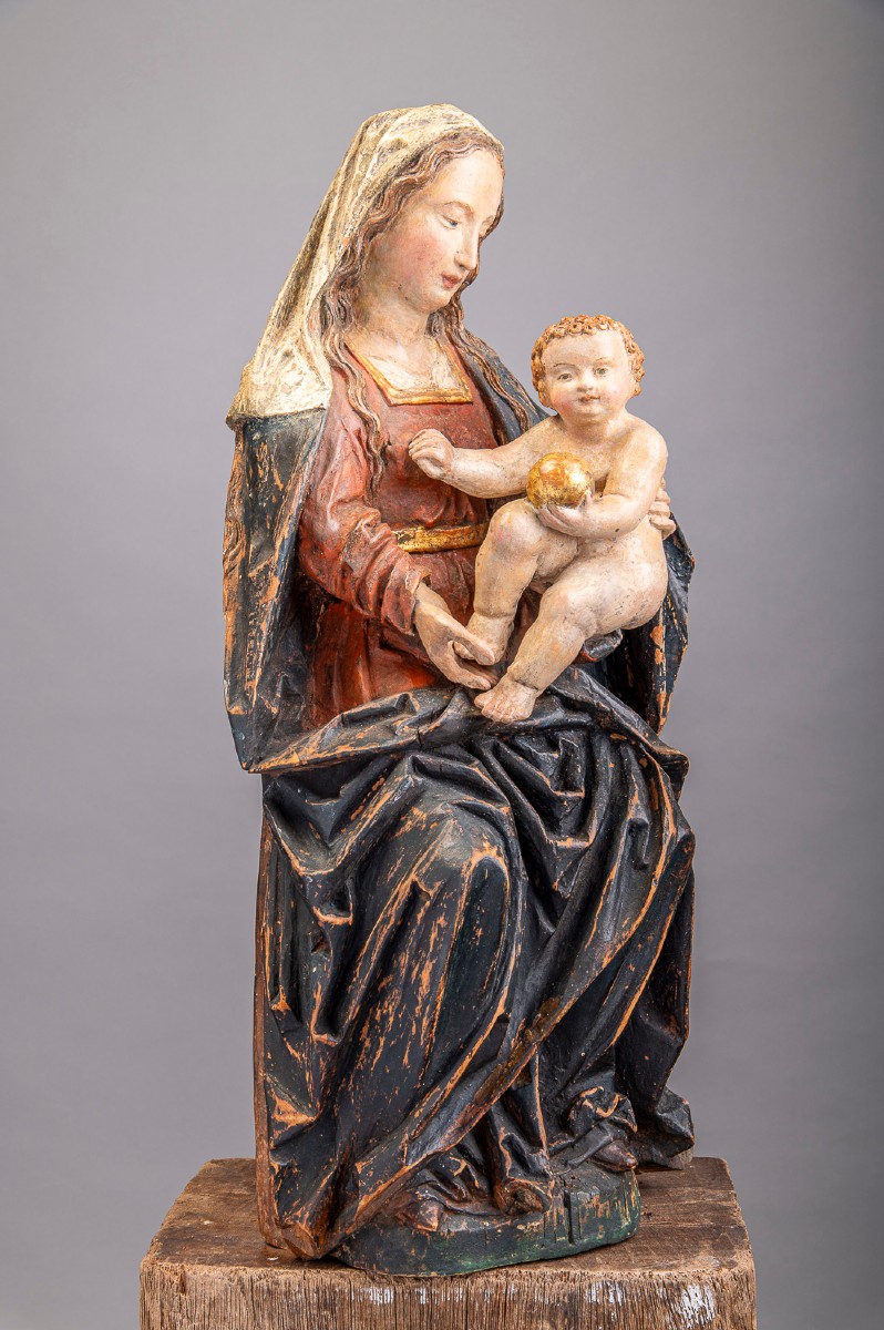 Virgin Mary With Child, 16th Century.-photo-2